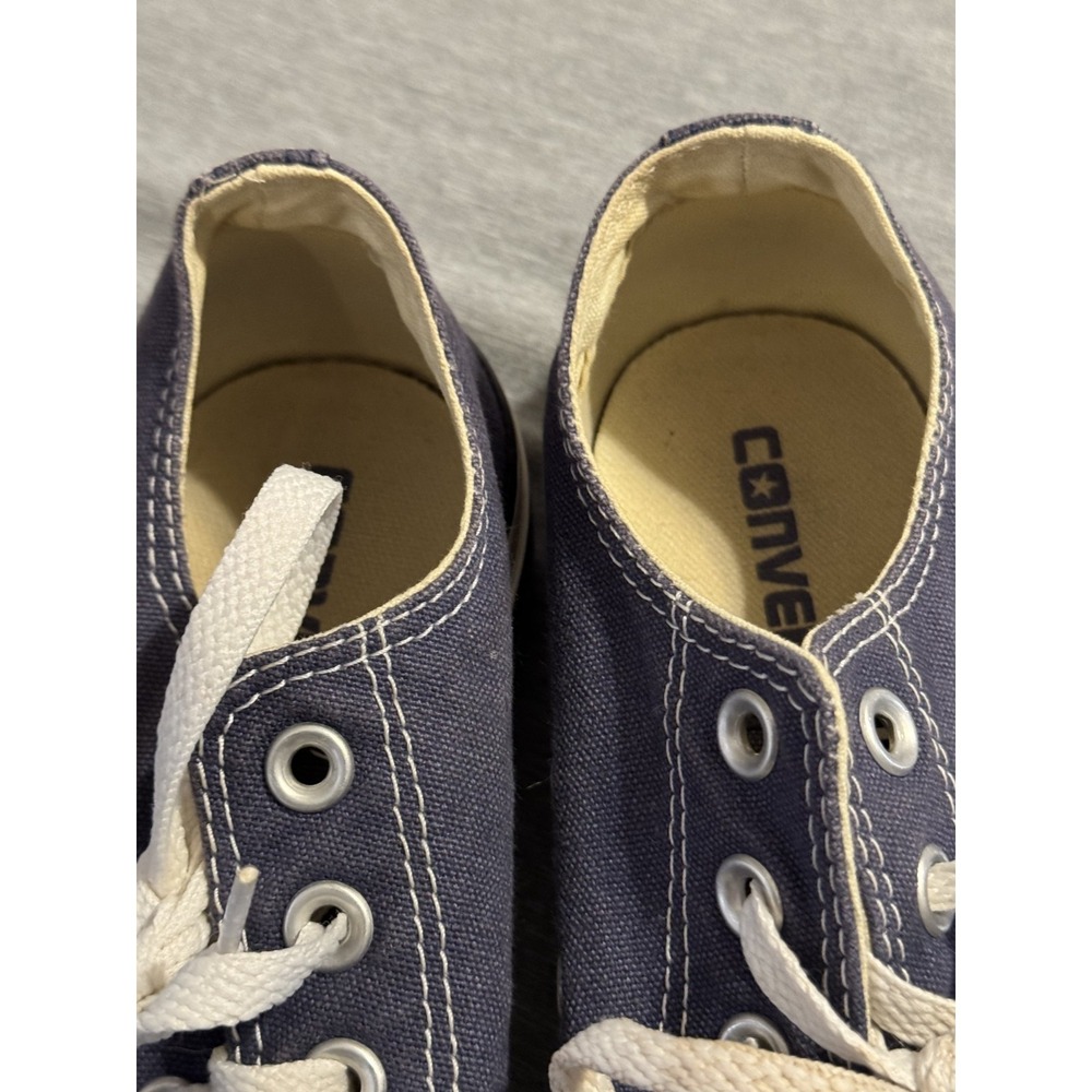 Converse Chuck Taylor All Star Low Top Navy Canvas Sneakers Women's 8 - Picture 8 of 8